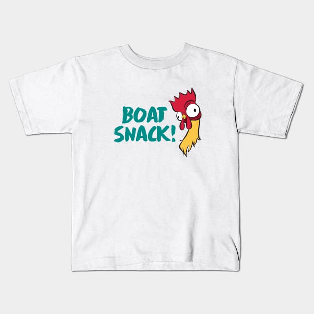 Boat Snack! Kids T-Shirt by tinkermamadesigns